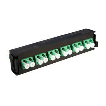   Legrand 032116 optikai patch modul 6xLC/APC duplex monomódusú címkével és címketartóval fekete LCS3 ( Legrand 032116 )