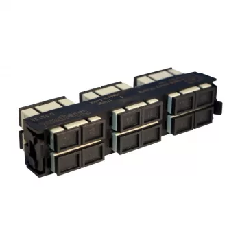   Legrand 032121 optikai patch modul 6xSC duplex multimódusú címkével és címketartóval fekete LCS3 ( Legrand 032121 )