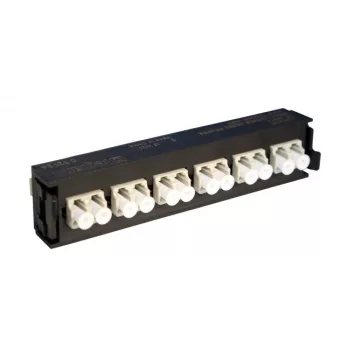   Legrand 032124 optikai patch modul 6xLC duplex multimódusú címkével és címketartóval fekete LCS3 ( Legrand 032124 )