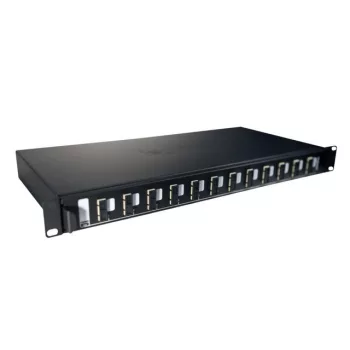   Legrand 032161 optikai patch panel fix 12xSC duplex multimódusú 1U-19" fekete LCS3 ( Legrand 032161 )