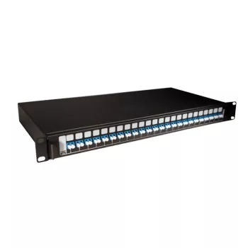   Legrand 032165 optikai patch panel fix 24xLC duplex monomódusú 1U-19" fekete LCS3 ( Legrand 032165 )