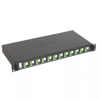   Legrand 032166 optikai patch panel fix 12xSC/APC duplex monomódusú 1U-19" fekete LCS3 ( Legrand 032166 )