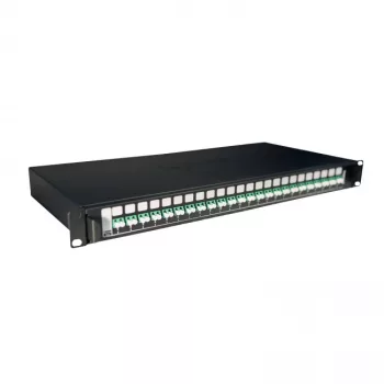   Legrand 032167 optikai patch panel fix 24xLC/APC duplex monomódusú 1U-19" fekete LCS3 ( Legrand 032167 )