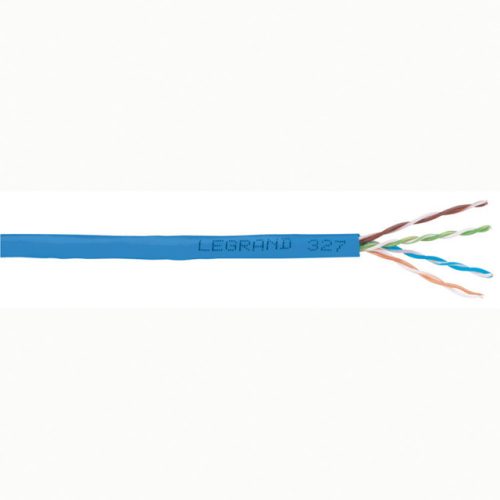 Legrand 032756 fali kábel réz Cat6 árnyékolt (F/UTP) 4 érpár (AWG23) LSZH (LSOH) kék Dca-s2,d2,a1 500m-kábeldob LCS3 ( Legrand 032756 )