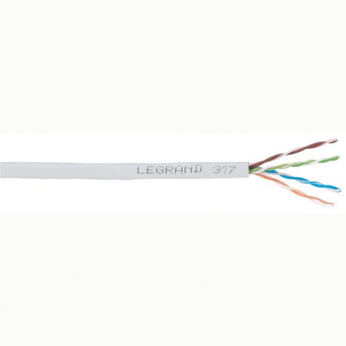 Legrand 032850 fali kábel réz Cat5e árnyékolt (F/UTP) 4 érpár (AWG24) LSZH (LSOH) szürke Dca-s2,d2,a1 500m-kábeldob LCS3 ( Legrand 032850 )