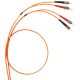 Legrand 033081 patch kábel optika OM2 (UPS) multimódusú ST/ST duplex 50/125um LSZH (LSOH) narancs 2 méter LCS3 ( Legrand 033081 )