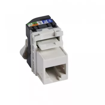   Legrand 033160 RJ45 Keystone port Cat5e árnyékolatlan (UTP) LCS2 gyorscsatlakozós (fehér) 180° 100MHz 1Gigabit ( Legrand 033160 )