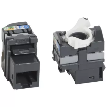   Legrand 033180 RJ45 Keystone port Cat5e árnyékolatlan (UTP) LCS2 gyorscsatlakozós 180° 100MHz 1Gigabit ( Legrand 033180 )