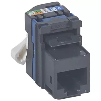   Legrand 033181 RJ45 Keystone port Cat6 árnyékolatlan (UTP) LCS2 gyorscsatlakozós 180° 250Mhz 1Gigabit ( Legrand 033181 )