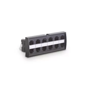   Legrand 033535 patch modul 12xRJ45 Tel/tel doubler 45 kontakt 6 bemenet - 12 kimenet LCS2 gyorscsatlakozós portok ( Legrand 033535 )