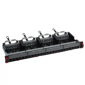   Legrand 033750 patch panel 19''-1U 24xRJ45 Cat5e árnyékolatlan (UTP) 6xRJ45 kazettás/LCS3 gyorscsatlakozós portok egyenes 100MHz 1Gigabit ( Legrand 033750 )