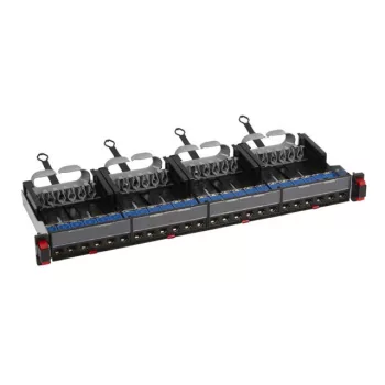   Legrand 033762 patch panel 19''-1U 24xRJ45 Cat6 árnyékolt (STP) 6xRJ45 kazettás/LCS3 gyorscsatlakozós portok egyenes 250MHz 1Gigabit ( Legrand 033762 )