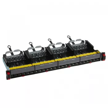   Legrand 033770 patch panel 19''-1U 24xRJ45 Cat6A árnyékolatlan (UTP) 6xRJ45 kazettás/LCS3 gyorscsatlakozós portok egyenes 500MHz 10Gigabit ( Legrand 033770 )