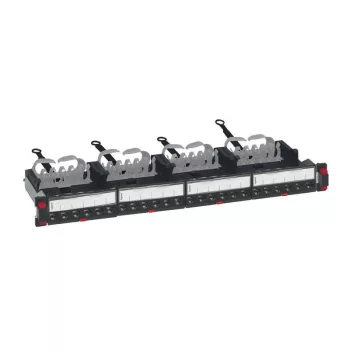   Legrand 033782 patch panel 19''-1U 24xRJ45 Cat8 árnyékolt (STP) 6xRJ45 kazettás/LCS3 gyorscsatlakozós portok egyenes 2000MHz 40Gigabit ( Legrand 033782 )