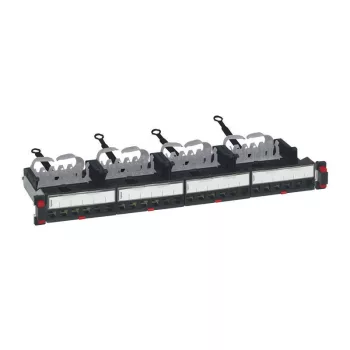   Legrand 033790 patch vázszerkezet lappos kazettával szerelve (4x033755) 24xLCS3 port fogadására ( Legrand 033790 )