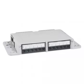   Legrand 033796 üres moduláris patch doboz 12xRJ45 LCS3 port fogadására szürke LCS3 ( Legrand 033796 )