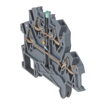   Legrand 037255 Viking3 fázis4mm2 diódás sorkapocs 4 vezetékes.hez, szürke 2 emeletes rugós ( Legrand 037255 )