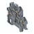 Legrand 037256 Viking3 fázis 4mm2 LED-es sorkapocs 4 vezetékes.hez, szürke 2 emeletes rugós ( Legrand 037256 )