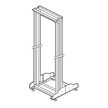   Legrand 046395 nyitott rack 19" 42U MAG: 1956 SZÉL: 540 MÉLY: 640 szürke két tatóbordás MAX: 300 kg LinkeoRACK ( Legrand 046395 )