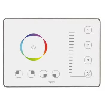   Legrand 048860 Program Mosaic érintős RGB LED vezérlő, 4 zónához, fehér ( Legrand 048860 )