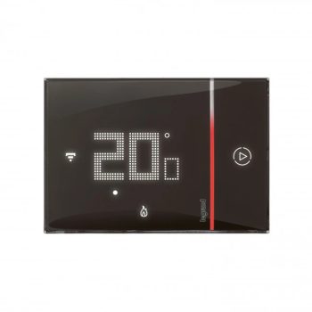   Legrand Netatmo 049039 Smarther2 okos termosztát süllyesztett fekete színű csavaros sorkapcsos (230V~ L+N) közvetlen Wi-fi csatlakozás Legrand/Netatmo