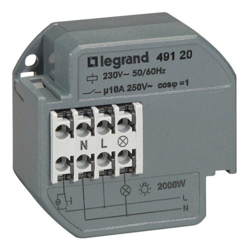 Legrand 049120 CX3 impulzusrelé szerelvénydobozba 10A 230V 1Z - hagyományos ( Legrand 049120 )