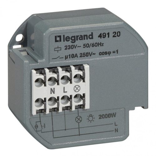 Legrand 049121 CX3 impulzusrelé szerelvénydobozba 10A 230V 1Z - időzítős ( Legrand 049121 )