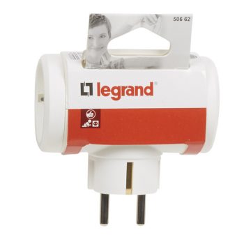   Legrand 050662 Hármas elágazású elosztódugó, 16A, fehér ( Legrand 050662 )
