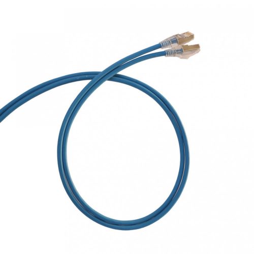 Legrand 051541 patch kábel RJ45-RJ45 Cat6 árnyékolt (F/UTP) LSZH (LSOH) 1 méter kék d: 4,2mm AWG28 LCS3 ( Legrand 051541 )