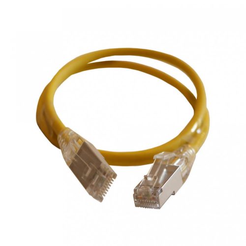 Legrand 051550 patch kábel RJ45-RJ45 Cat6A árnyékolt (S/FTP) LSZH (LSOH) 0,5 méter sárga d: 5,2mm AWG28 LCS3 ( Legrand 051550 )