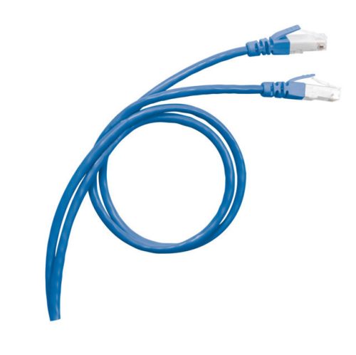 Legrand 051752 patch kábel RJ45-RJ45 Cat6 árnyékolt (S/FTP) PVC 1 méter kék d: 6,2mm AWG27 LCS3 ( Legrand 051752 )