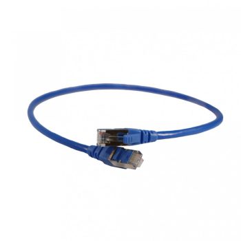   Legrand 051815 patch kábel RJ45-RJ45 Cat6 árnyékolt (F/UTP) PVC 0,5 méter kék d: 6mm AWG26 LCS3 ( Legrand 051815 )