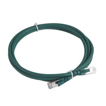   Legrand 051867 patch kábel RJ45-RJ45 Cat6A árnyékolt (S/FTP) LSZH (LSOH) 2 méter zöld d: 6,2mm AWG27 LCS3 ( Legrand 051867 )