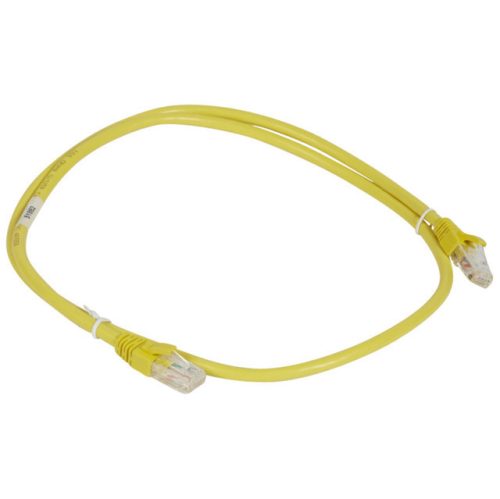 Legrand 051882 patch kábel RJ45-RJ45 Cat6A árnyékolatlan (U/UTP) PVC 1 méter sárga d: 6,2mm AWG26 LCS3 ( Legrand 051882 )