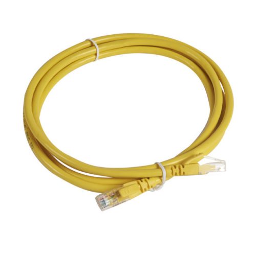 Legrand 051883 patch kábel RJ45-RJ45 Cat6A árnyékolatlan (U/UTP) PVC 2 méter sárga d: 6,2mm AWG26 LCS3 ( Legrand 051883 )