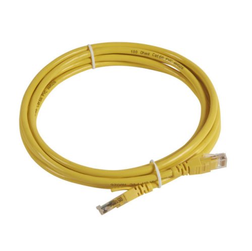 Legrand 051884 patch kábel RJ45-RJ45 Cat6A árnyékolatlan (U/UTP) PVC 3 méter sárga d: 6,2mm AWG26 LCS3 ( Legrand 051884 )