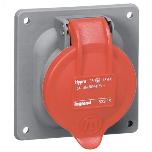 Legrand 052920 Hypra Panelre szerelhető IP44 rögzíthető aljzat -IP44 -380/415 V ~ -32 A -3P + N + E-műanyag ( Legrand 052920 )