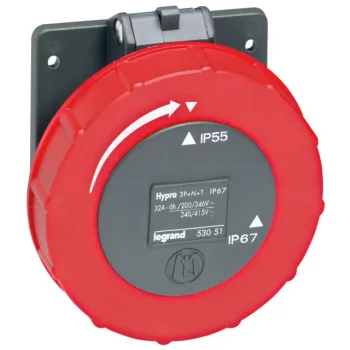   Legrand 053051 Hypra Dafbe-324k06 400V~ IP66/67-55 rögzíthető aljzat ( Legrand 053051 )