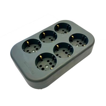   Legrand 053474 6x2P+F elosztósor vezeték nélküli, szürke ( Legrand 053474 )