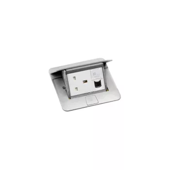  Legrand 054010 Pop-up felnyíló süllyesztett padlódoboz 3 modul, alumínium, üres ( Legrand 054010 )