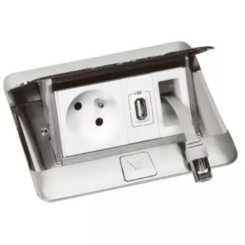   Legrand 054035 RJ45 Cat. 6 FTP lapos vezetékkel 1 modulos visszahúzható szett ( Legrand 054035 )