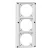 Legrand 057714 P17 Tempra standard előlap 3 férőhelyes, 16A ( Legrand 057714 )