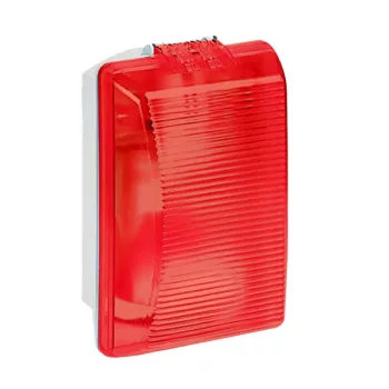   Legrand 062402 Plexo szögletes hajólámpa E27, 75W, IP55 piros bura ( Legrand 062402 )
