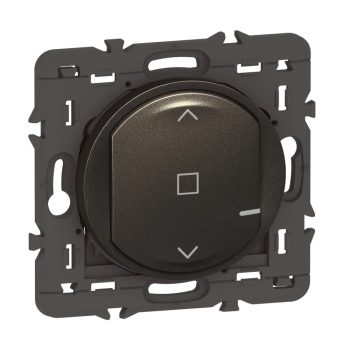   Legrand 064897A Céliane with Netatmo okos vezeték nélküli redőny/zsaluzia kapcsoló (elemes távvezérlő), falon kívüli, 1-es kerettel , grafit (Legrand 064897A)