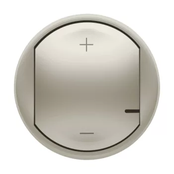   Legrand 065183A Céliane 2 vezetékes nyomógombos fényerőszabályzó burkolat, titánium (Legrand 065183A)