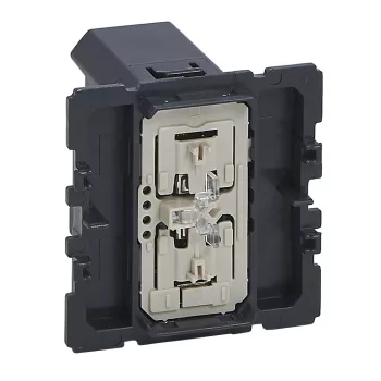   Legrand 067086A Céliane nyomógombos fényerőszabályzó 150W, 3 vezetékes (Legrand 067086A)