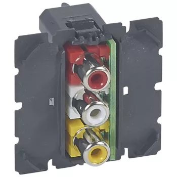 Legrand 067313 Céliane RCA tripla aljzat ( Legrand 067313 )