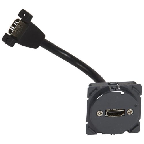 Legrand 067377 Céliane HDMI A típusú audió/videó aljzat, elővezetékezett ( Legrand 067377 )
