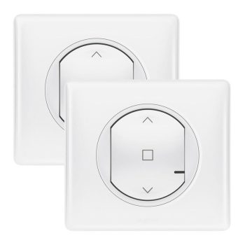   Legrand Netatmo 067636 Celiane előre párosított redőnykapcsoló szett 1 db okos redőnykapcsolóból és 1 db szimpla távvezérlő kapcsolóból álló készlet fehér