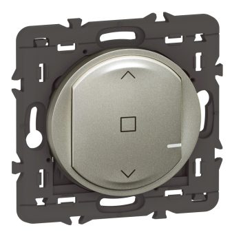   Legrand 067647A Céliane with Netatmo okos vezeték nélküli redőny/zsaluzia kapcsoló (elemes távvezérlő), falon kívüli, 1-es kerettel , titán (Legrand 067647A)